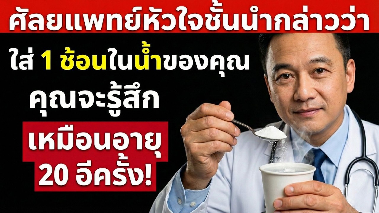 อย่าดื่มน้ำเปล่าแบบเดิมหลังอายุ 60 ปี — เคล็ดลับช่วยเพิ่มการไหลเวียนเลือดได้เกือบทันที
