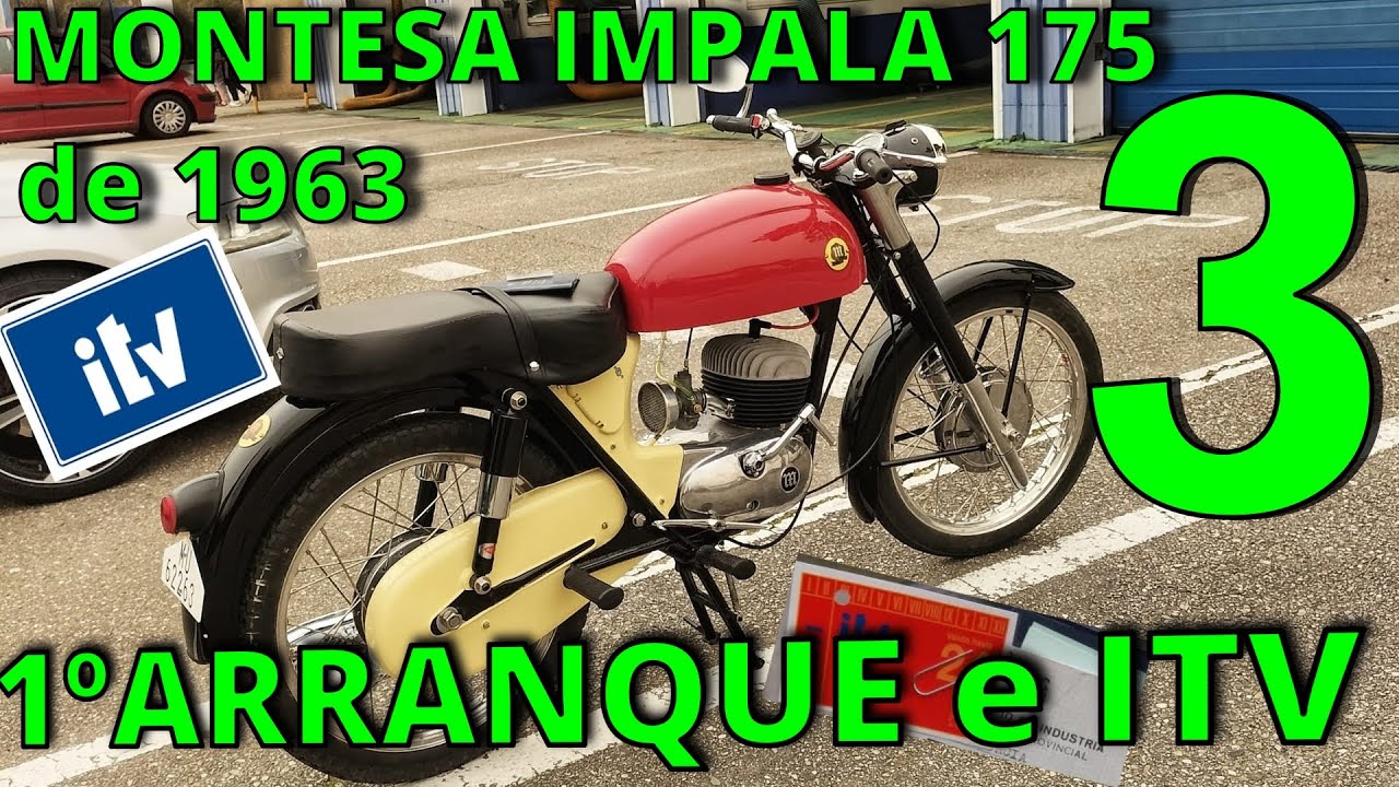 Restauración. Primer arranque e ITV de una Montesa Impala de 1963.🏍. Motos clásicas.