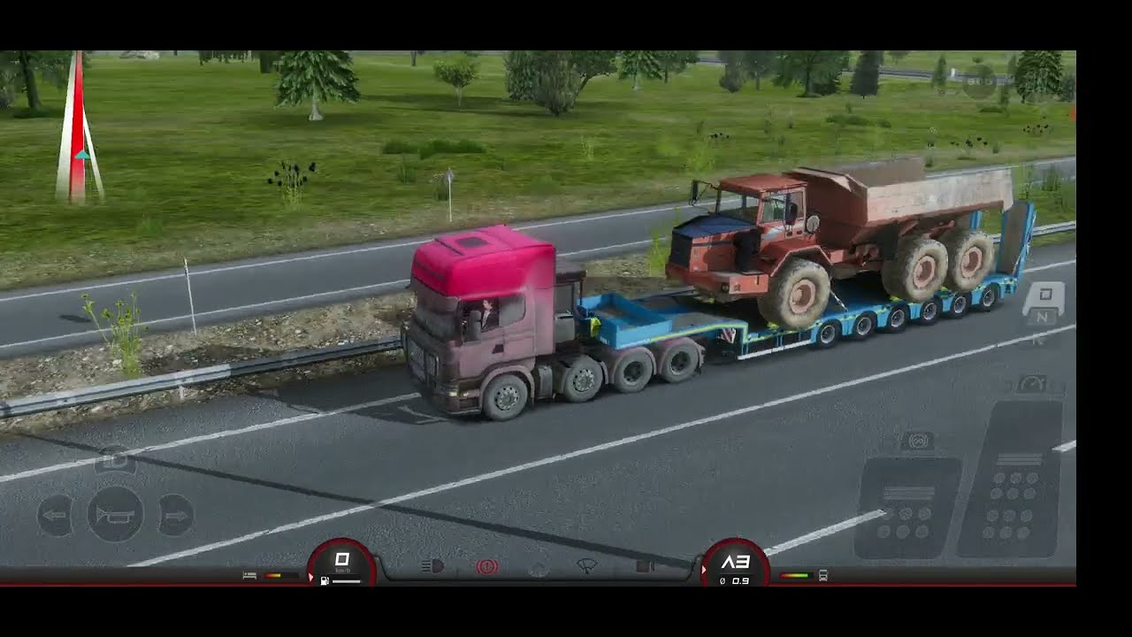Trucks of europe 3🔥levando um trator até em joar #2🤮#android #game