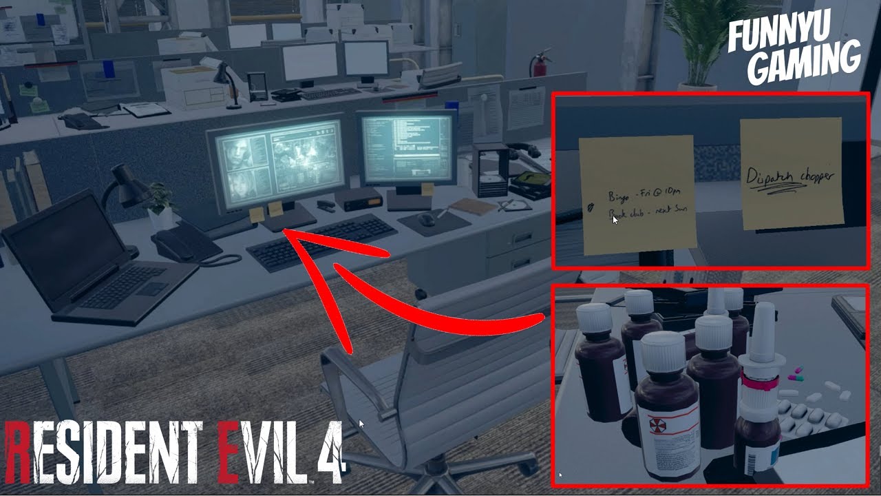 easter eggs Ingrid Hunnigan F.O.S office! Resident evil 4 Remake