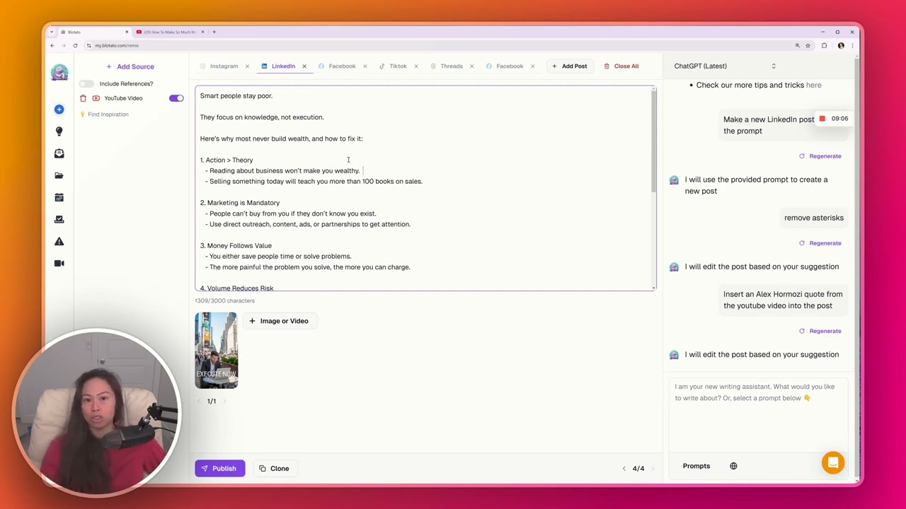 Blotato: Auto-Save Drafts, Cross-Device Sync & Long Threads!