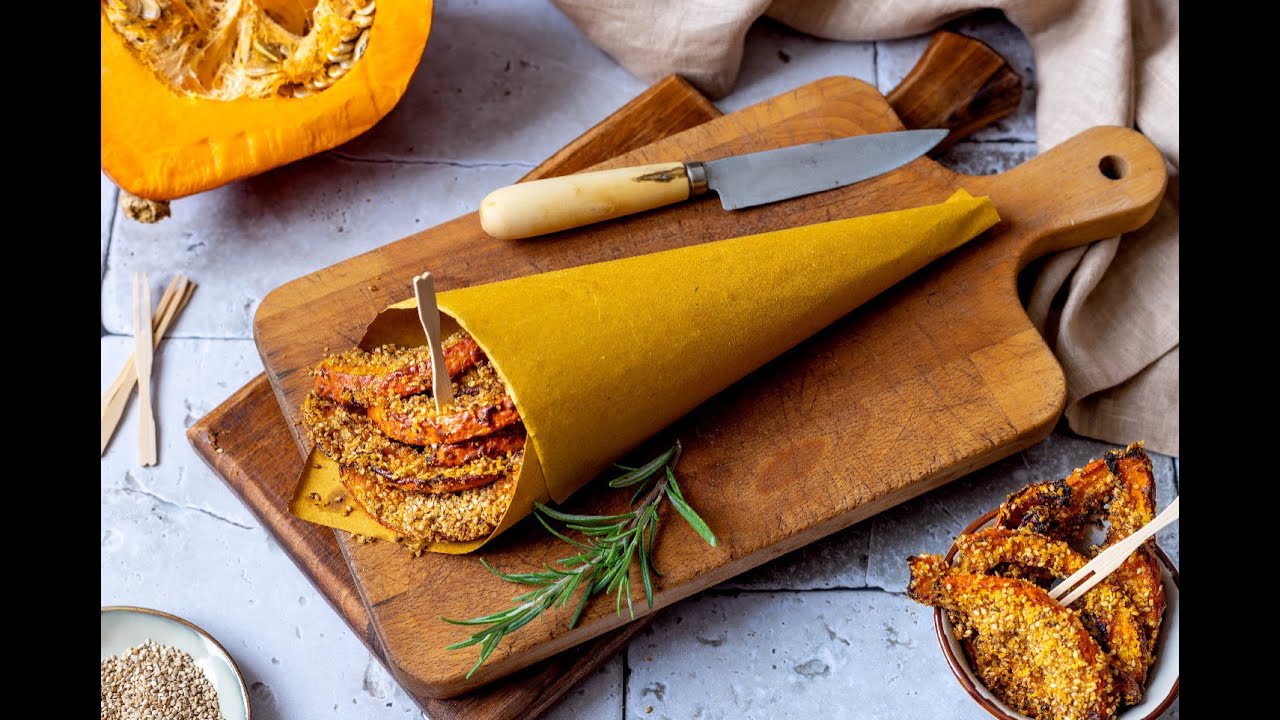 Stick di zucca Hokkaido al forno