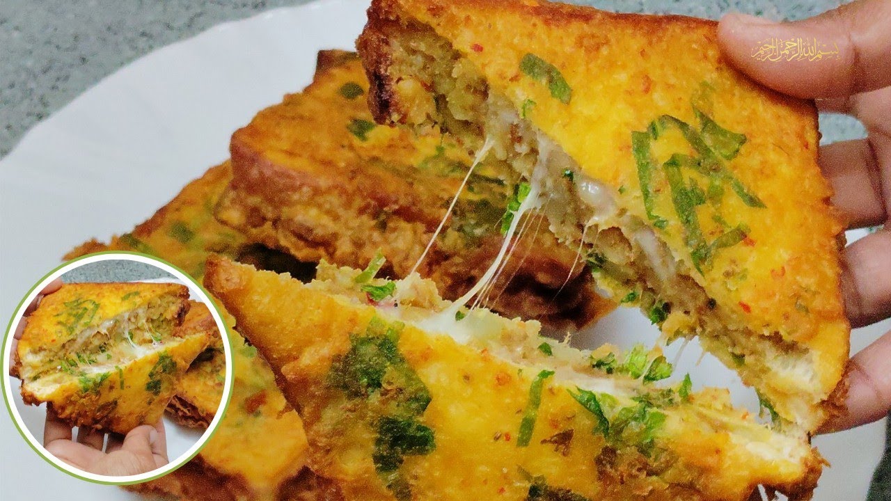 Bread Pakoda Recipe|Ramzan Special cheesy bread pakoda |