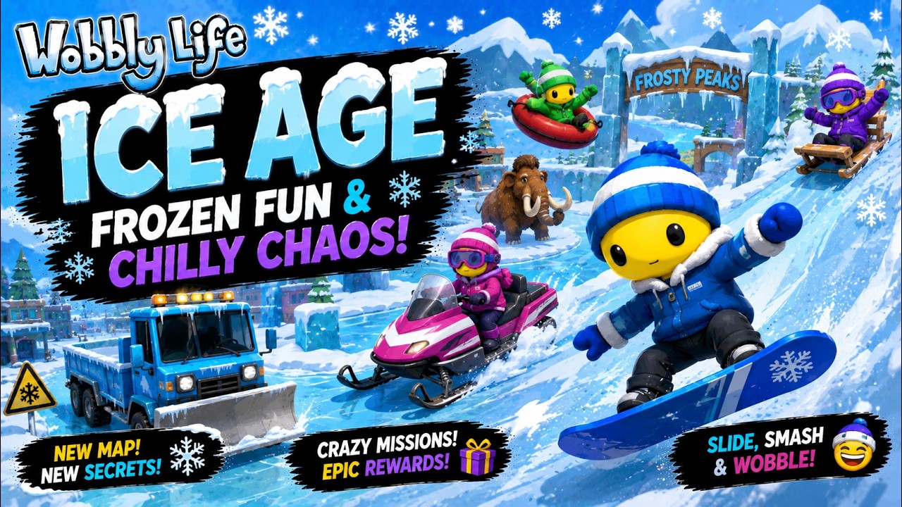 Wobbly Life – Ice Age ❄️ | Frozen Fun & Chilly Chaos!