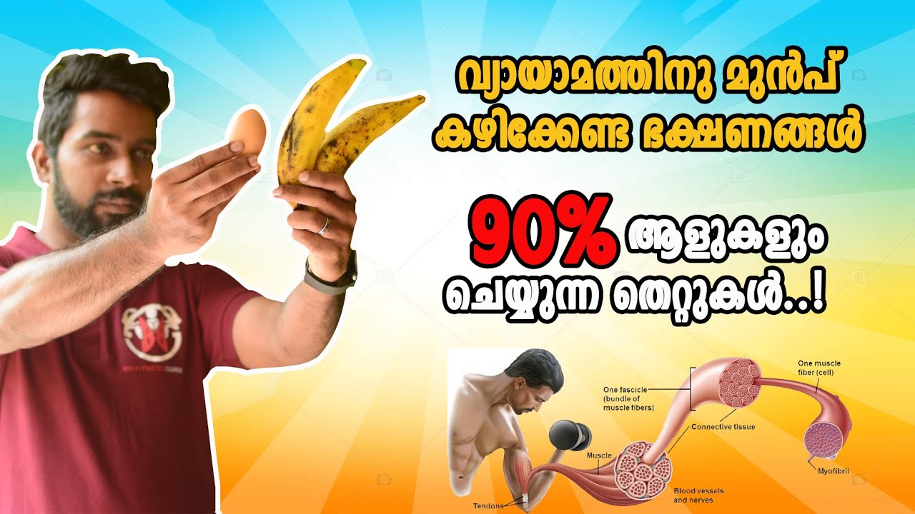 | വ്യായാമത്തിനു മുൻപ് കഴിക്കേണ്ട ഭക്ഷണങ്ങൾ | Certified Fitness Trainer Bibin