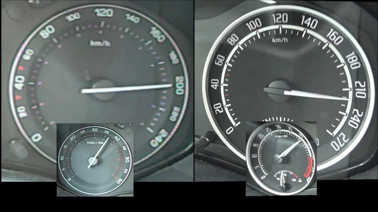 Skoda Octavia RS TDI 170 vs 140 PS acceleration