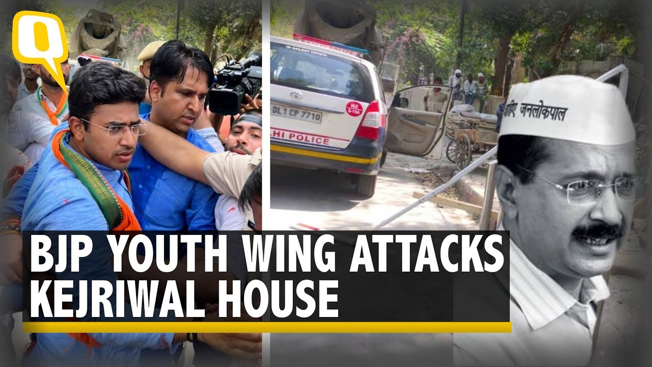 Arvind Kejriwal's Home Vandalised | AAP Alleges BJP Conspiracy to 'Murder' Delhi CM | The Quint