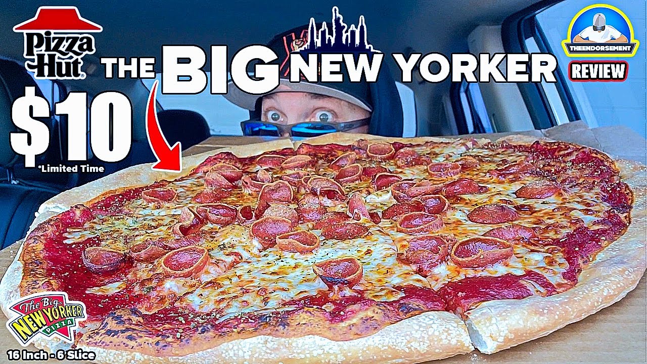 Обзор большой пиццы «Нью-Йоркер» от Pizza Hut®! 🗽🍕 | Всего 10 долларов в течение ограниченного вр...