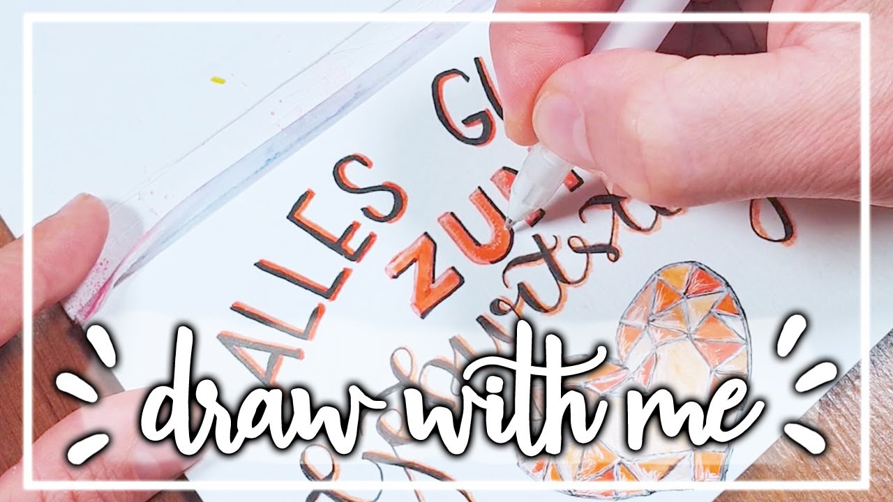 Draw with me - GEBURTSTAGSKARTE mit 