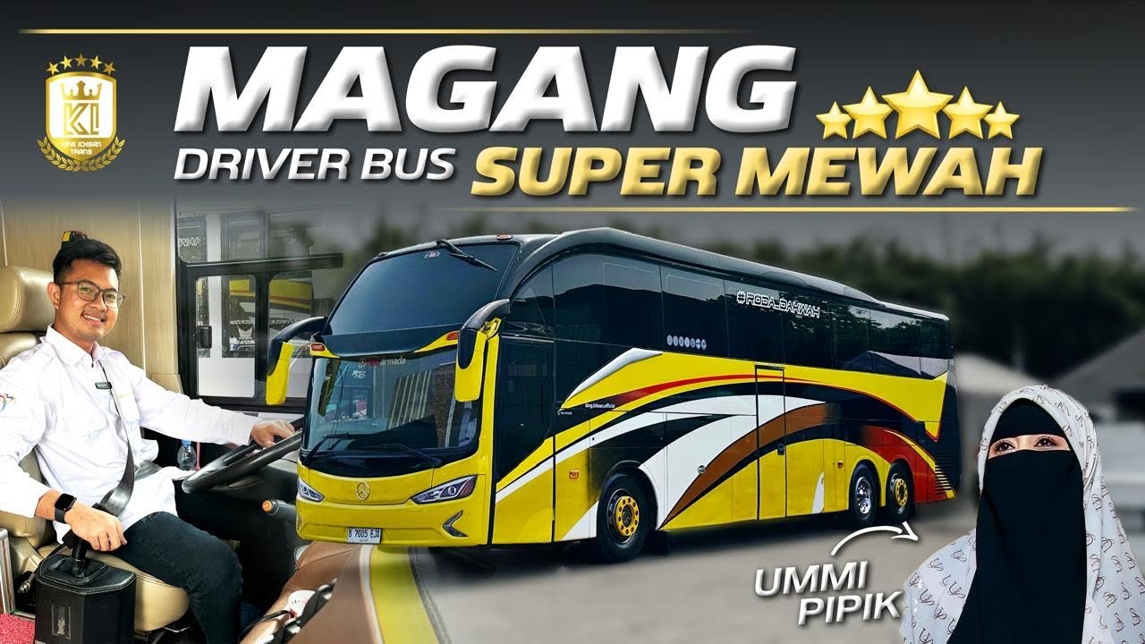 MAGANG DI LUXURY BUS, TAMU NYA TERNYATA UMMI PIPIK‼️ King Ichsan Luxury Bus