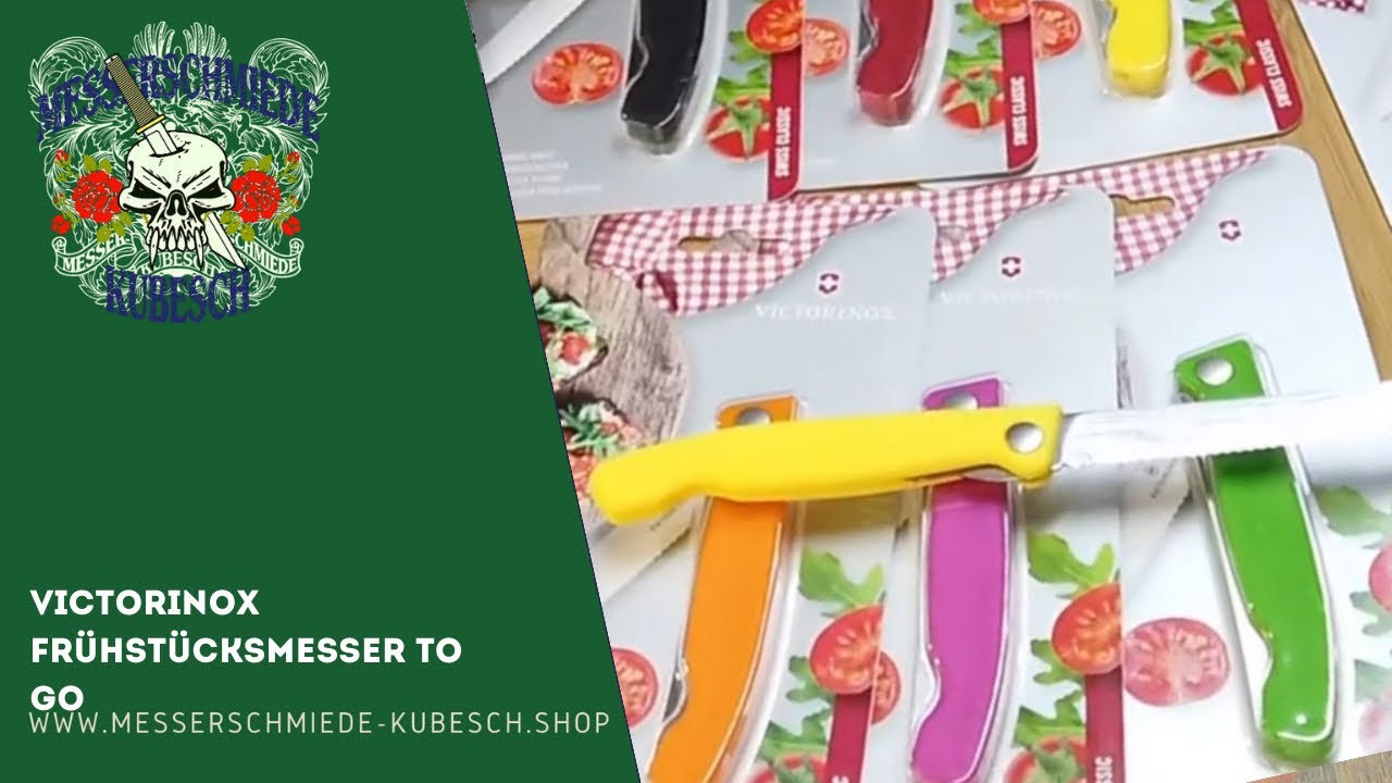 Victorinox Frühstücksmesser to go. Für den großen Hunger zwischen durch. Vic. faltbares Gemüsemesser