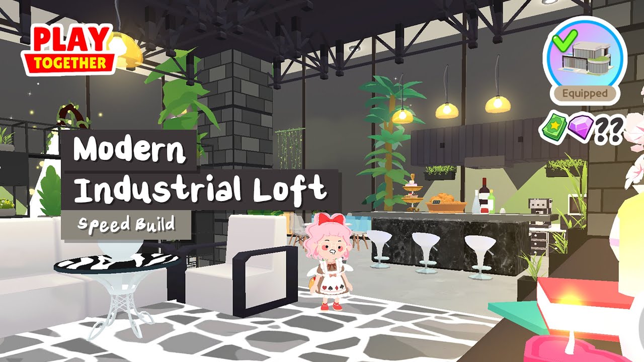 Modern Industrial Loft Speed Build | 700 Gems Luxury House | Play Together