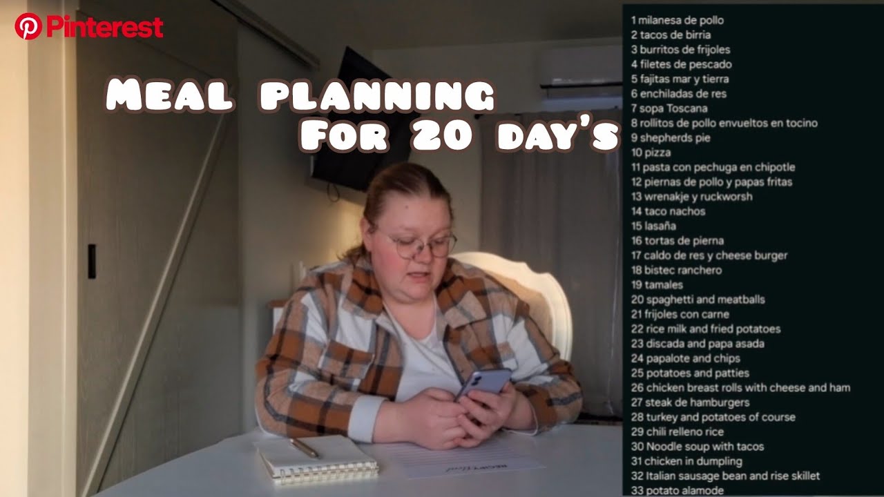 20 Tage Essensplanung und Essensideen 