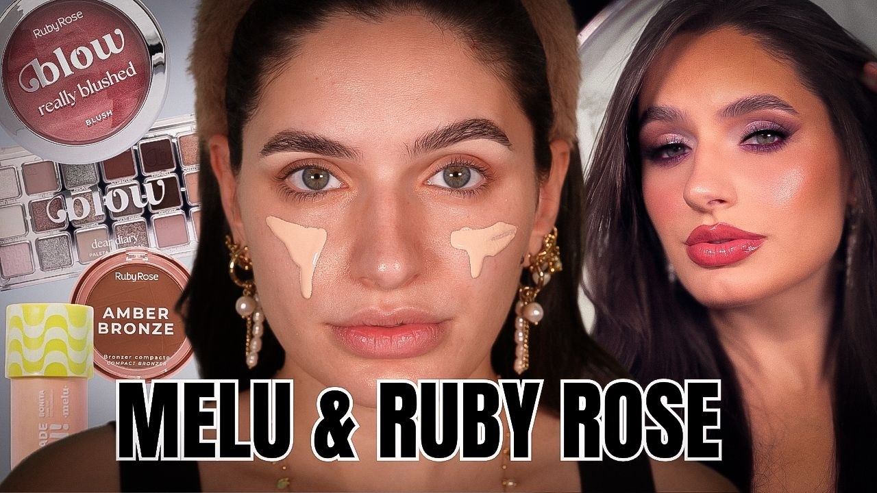 maquiagem PROFISSIONAL só usando RUBY ROSE - ❤️‍🔥