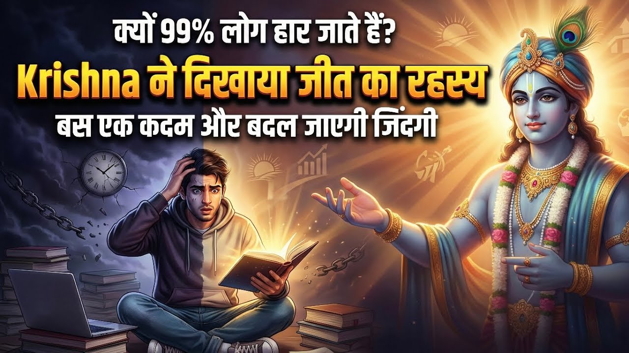 क्यों 99% लोग हार जाते हैं? | Krishna से सीखें जीत का रहस्य