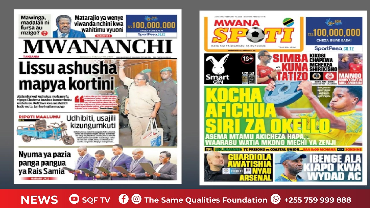 🔴LIVE:MAGAZETI YA FEB 10, NYUMA YA PAZIA PANGA PANGUA YA RAIS SAMIA