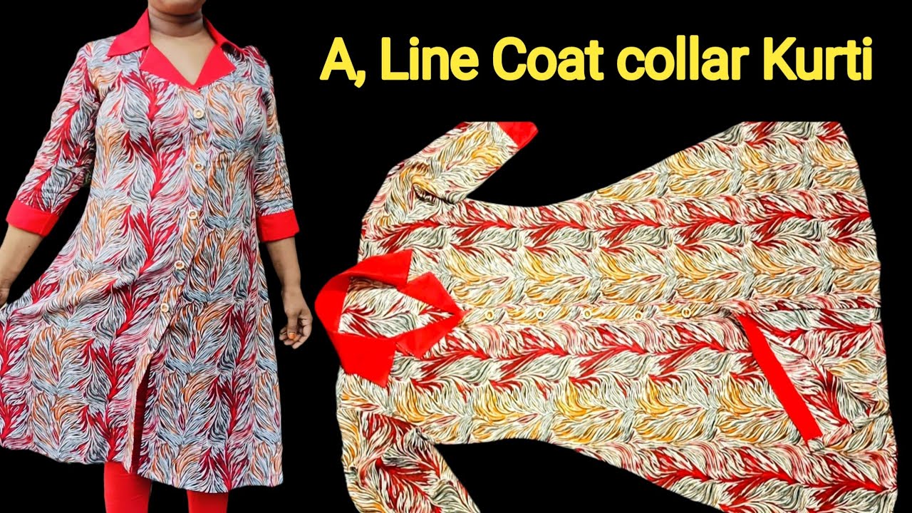 A Line Cotton Kurti Collar Cutting | Cot Collar Kurti Cutting Stitching | Tailoring Tips