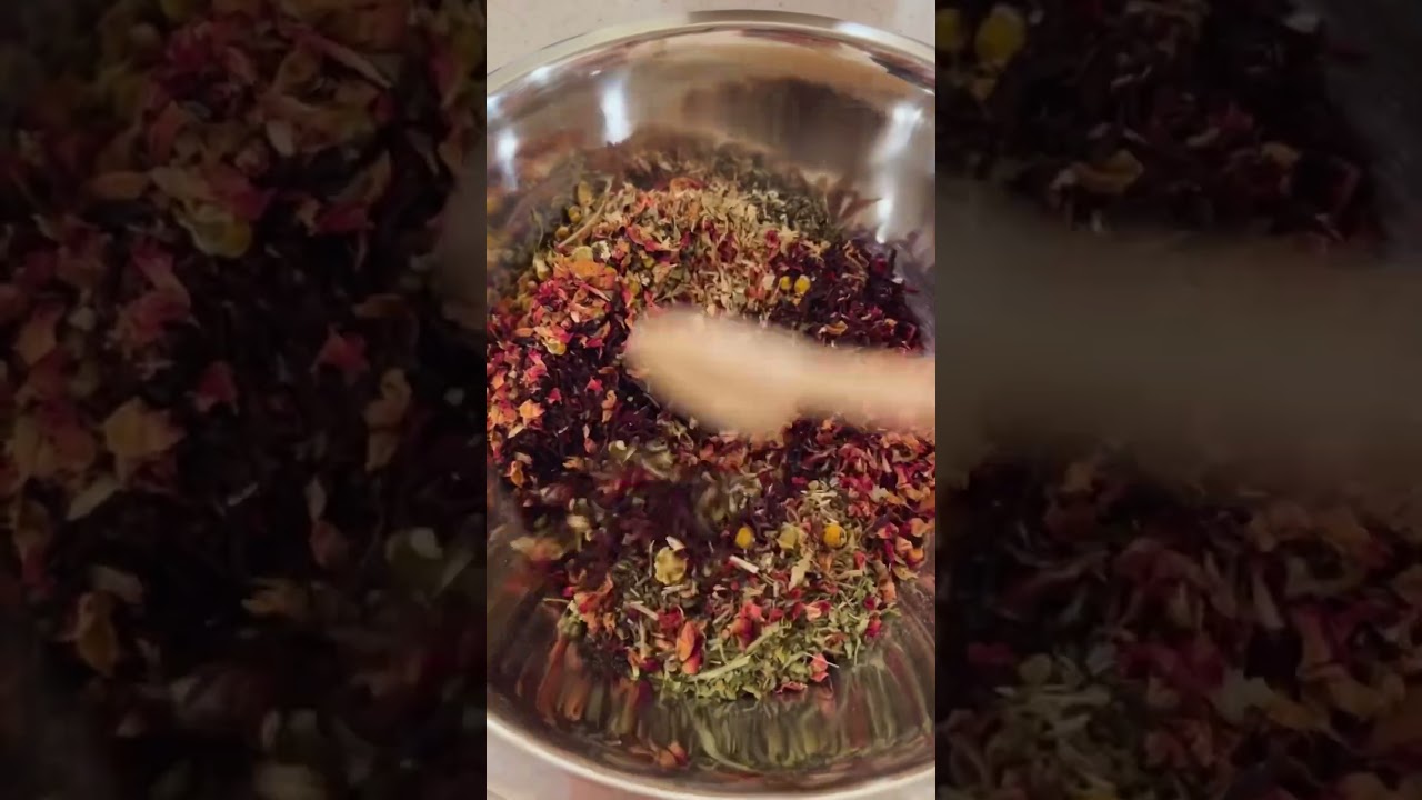 DIY tea blend #tearecipe #herbalmedicine #herbaltea