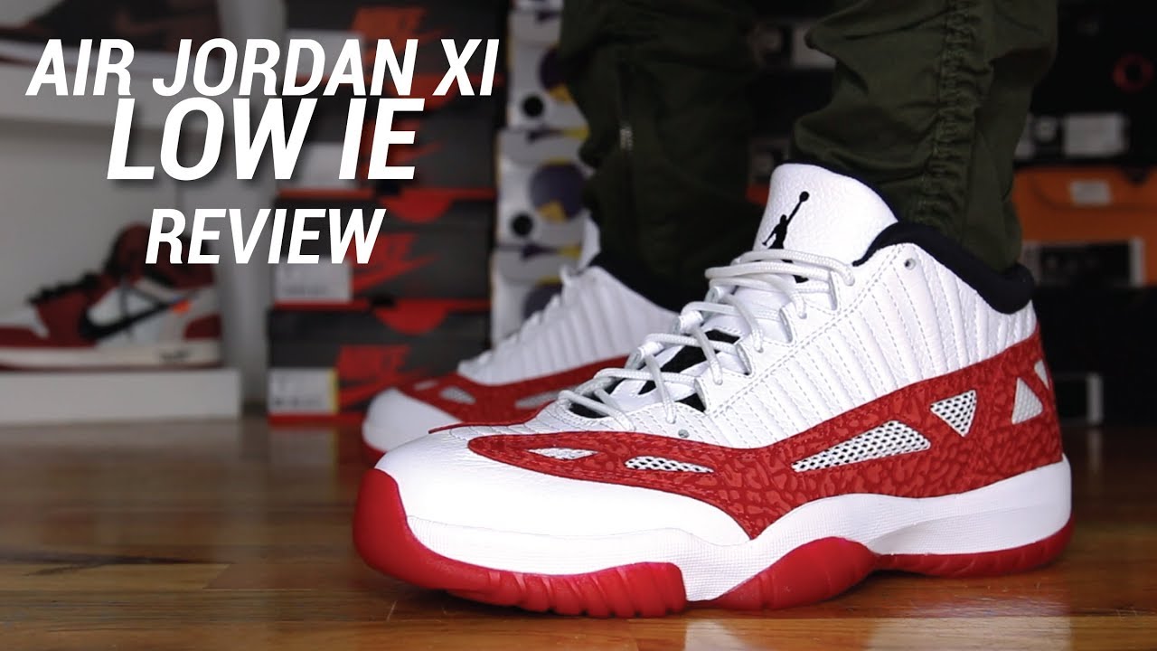 AIR JORDAN 11 LOW IE UNIVERSITY RED REVIEW