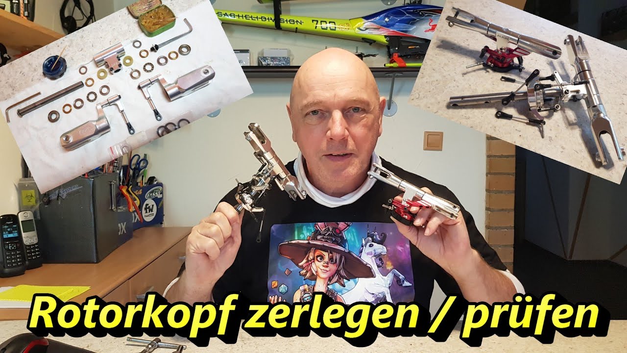 Heli Rotorkopf zerlegen und prüfen - Tipps und Tricks