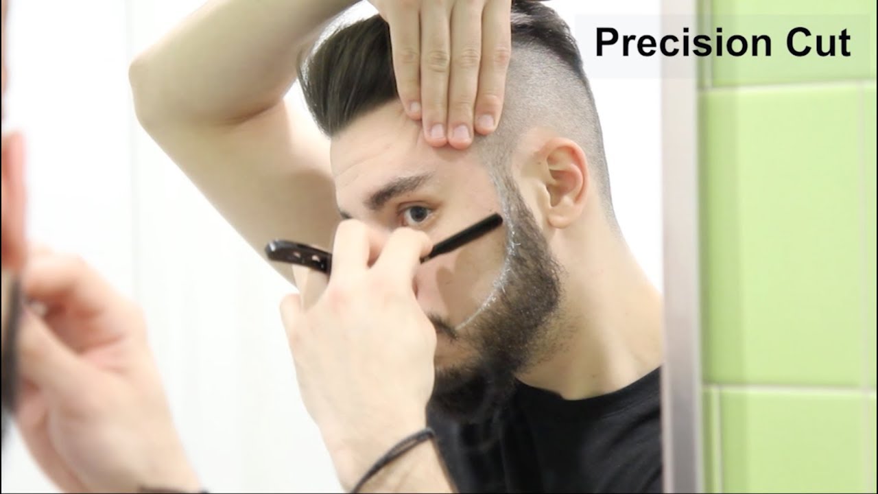 Beard trimming: cheek line and neckline_Aberlite ClearShaper Beard Shaping Tool (2/2)