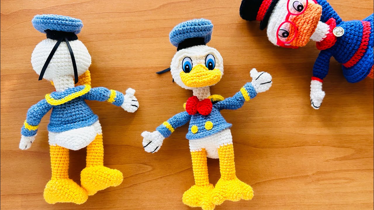 Rățoi croșetat Donald Duck 1 #mmihacrochet #donaldduck #crochet #amigurumi #tutorial #incepatori 