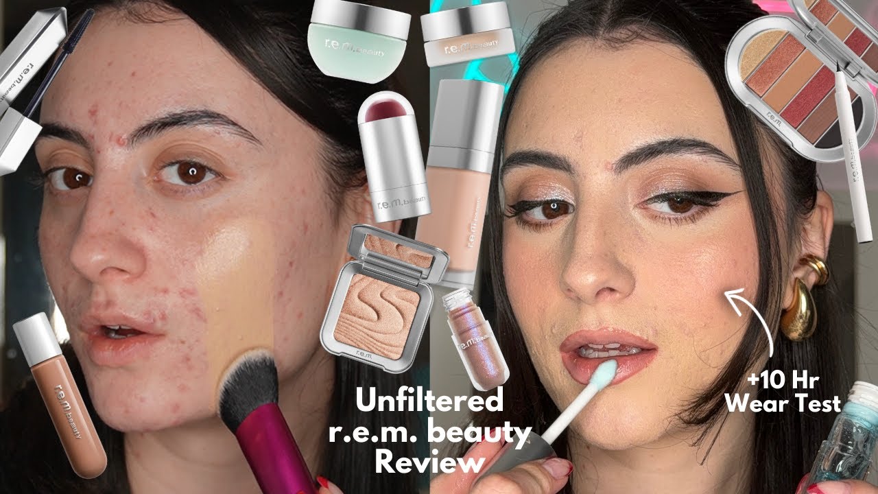 TESTING R.E.M. BEAUTY by Ariana Grande ON ACNE/TEXTURED SKIN