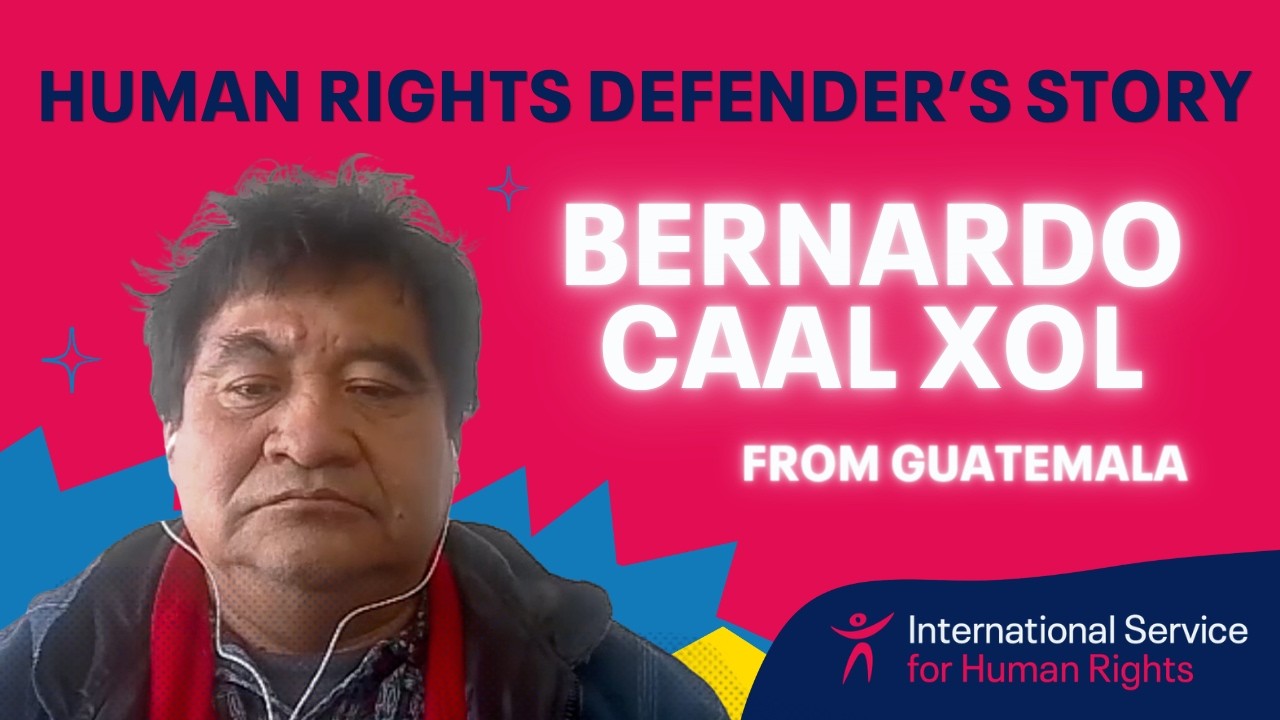 Human rights defender's story: Bernardo Caal Xol, from Guatemala