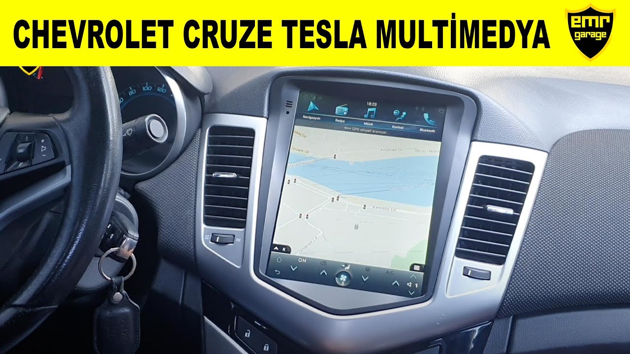 Chevrolet Cruze Tesla ekran navigasyon sistemi yeni versiyon - Emr Garage Ankara