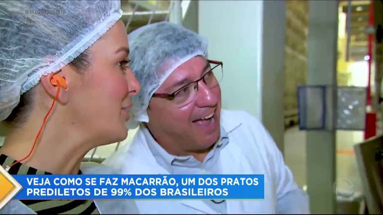 Hoje Em Dia: Tici visita fábrica de produção de macarrão
