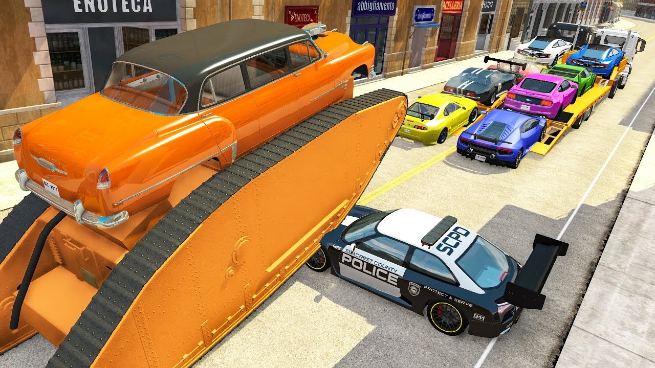 Hybrid Crawler Monsters Crashes #6 - Beamng drive