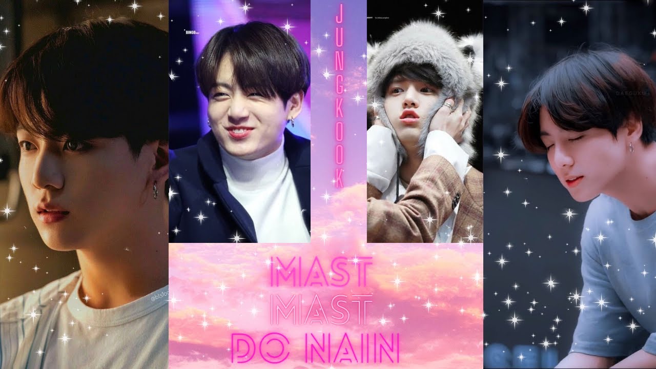 BTS||JUNGKOOK||CUTE EDIT||ON HINDI SONG||MAST MAST DO NAIN 💜🖤💗😁🥰🥰