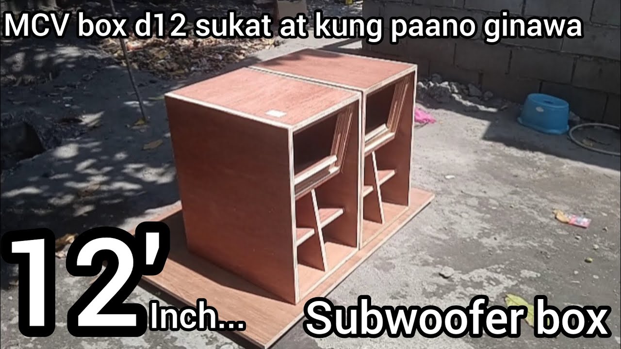 MCV d12 sukat at Kung paano ginawa! | HARD BASS BOX DESIGN!! MCV 12