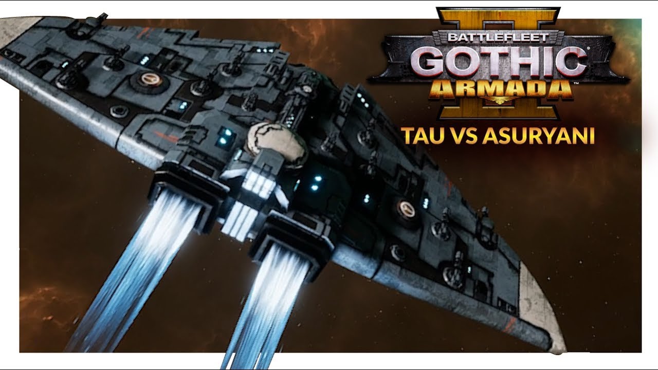 BATTLEFLEET GOTHIC ARMADA 2 | TAUPEDOES - Tau Protector vs Asuryani (Ranked 1v1)