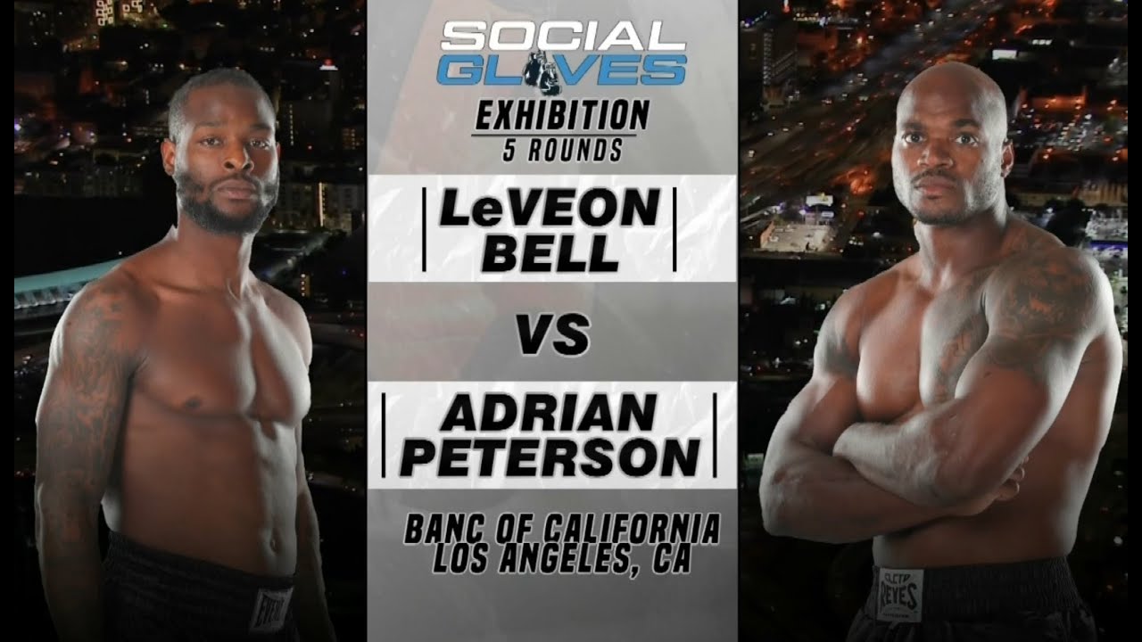 Shocking KO! NFL Superstars Le'Veon Bell & Adrian Peterson Full Fight | Social Gloves 2