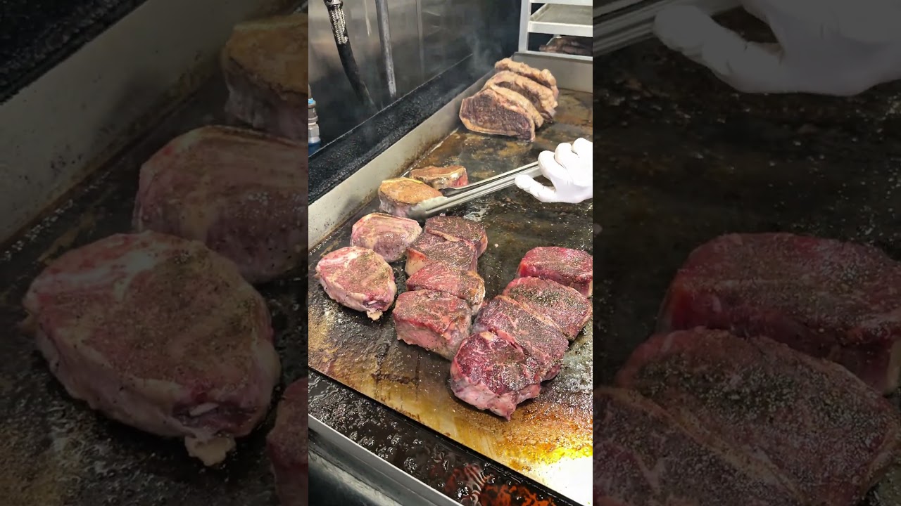 SO MANY STEAKS at Carversteak in Las Vegas