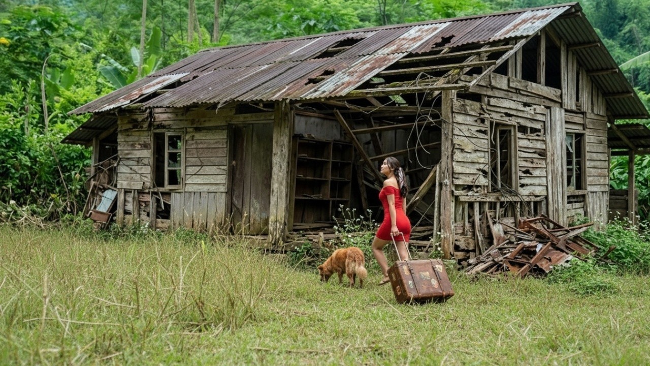 Kicked Out by Her Husband, Woman Rented an Abandoned Old House and Used Her Last $500 to Renovate It