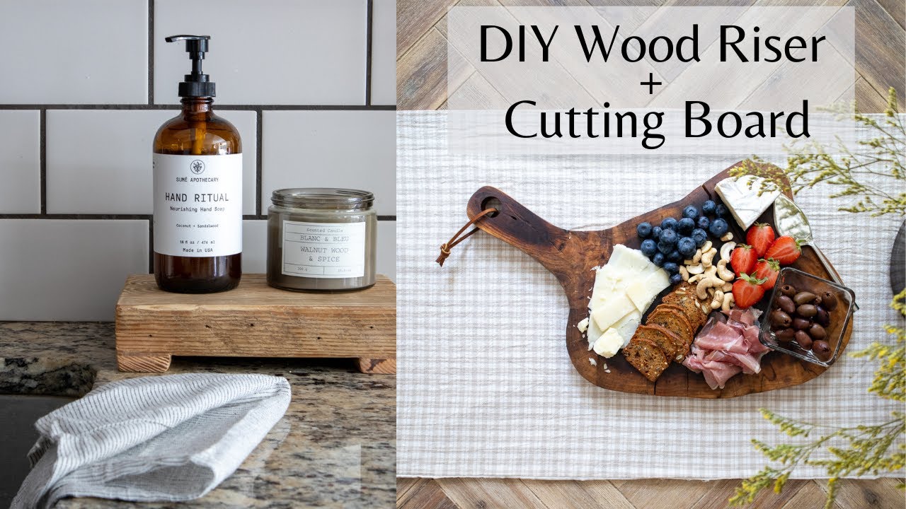 DIY Wood Riser // DIY Kitchen Items