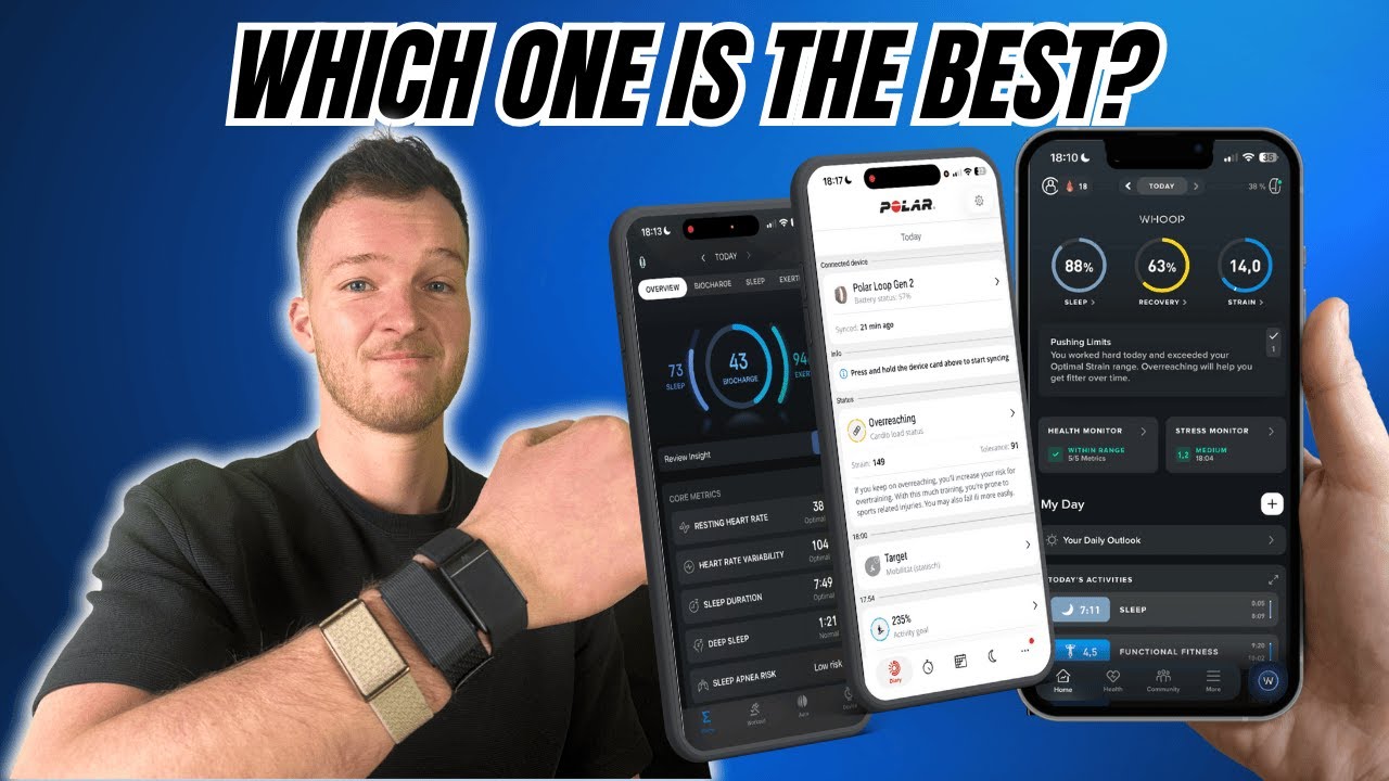 Whoop vs. Amazfit Helio Strap vs. Polar Loop - The Ultimate Comparison!