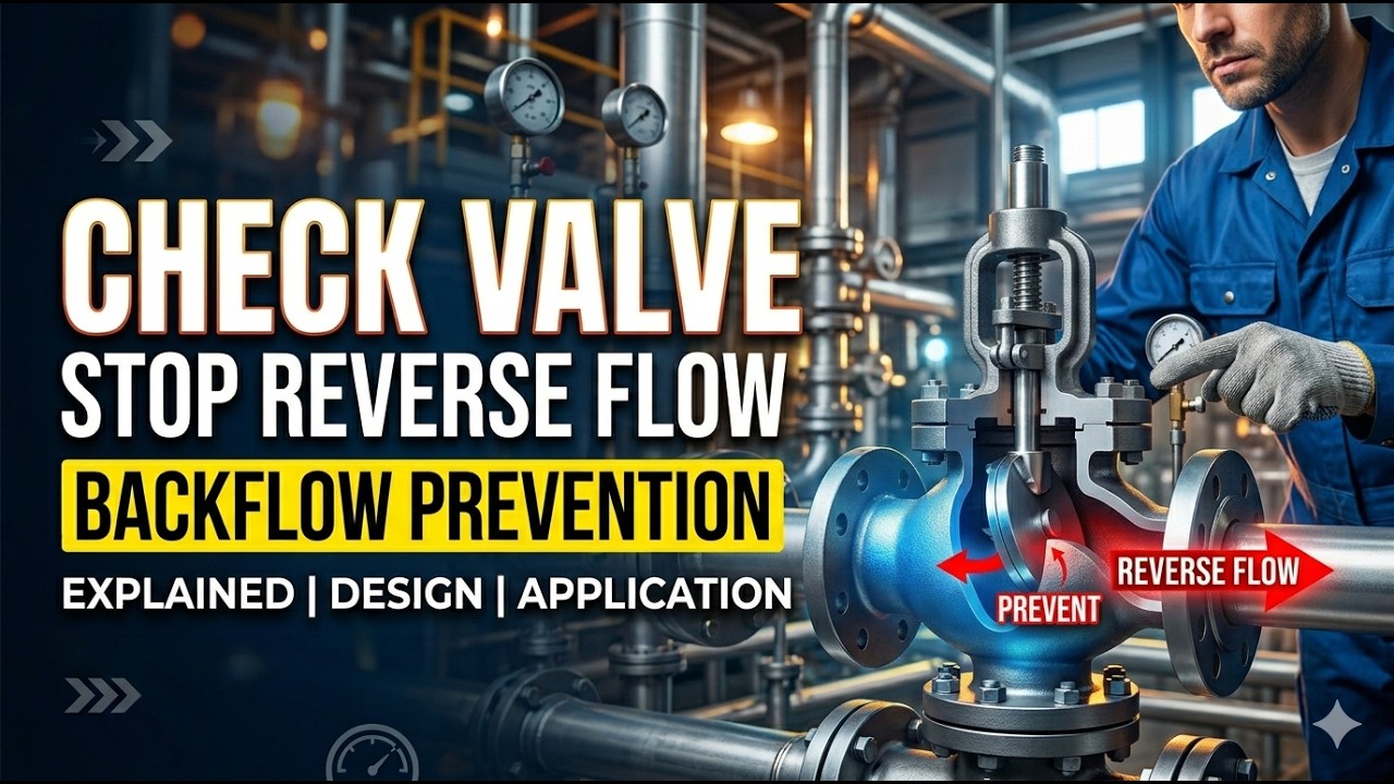 Construction of Check Valve | Uni Directional Valve | How To Work Check Valve