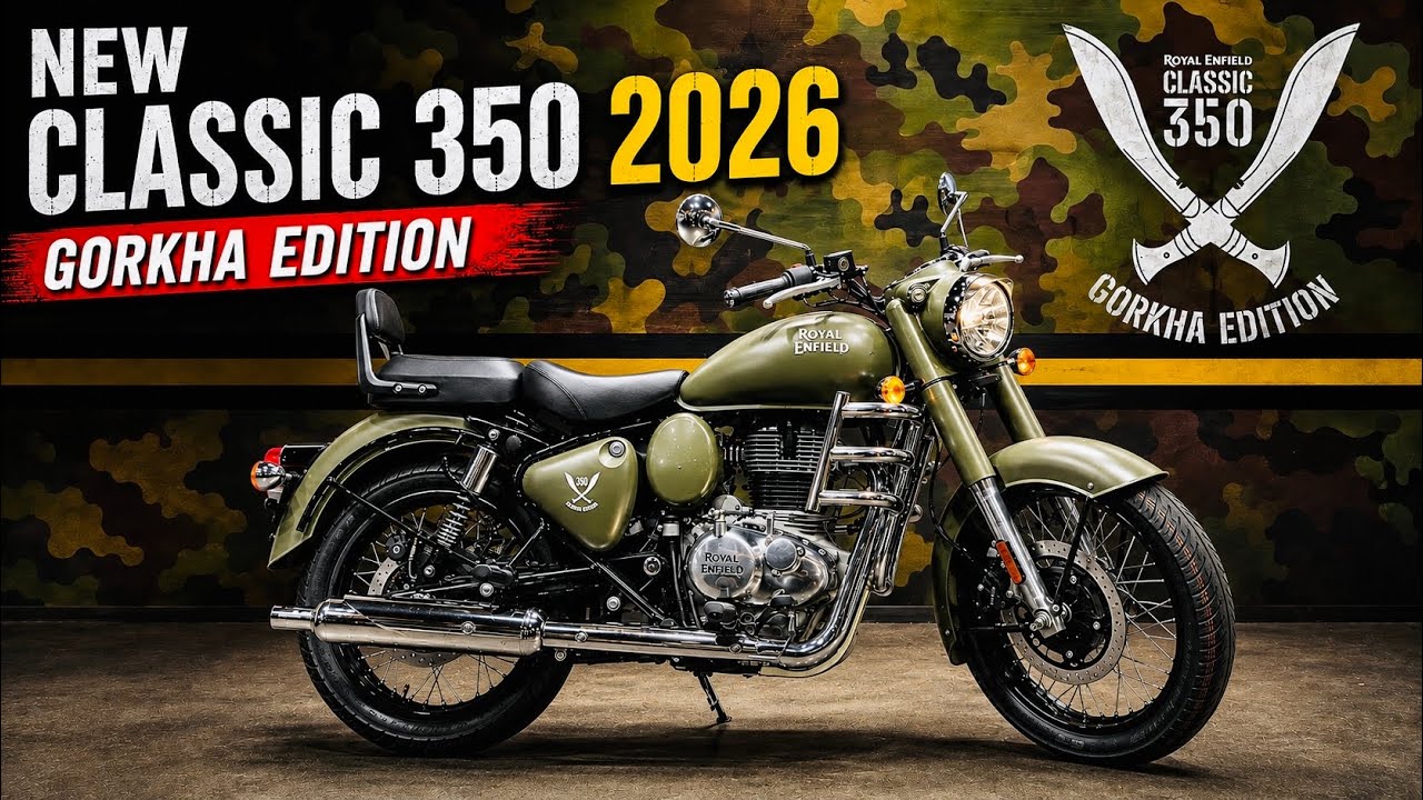 New Launched✅ Royal Enfield Classic 350 Gurkha Edition 2026 Model Updates Changes Price All Details 