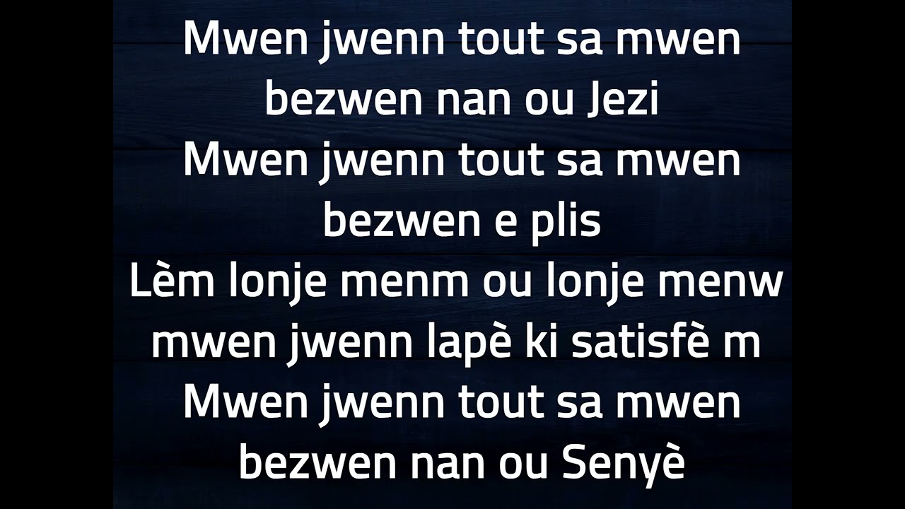 🌟🙌 MWEN JWENN TOUT SA MWEN BEZWEN NAN OU JEZI 🙌🌟