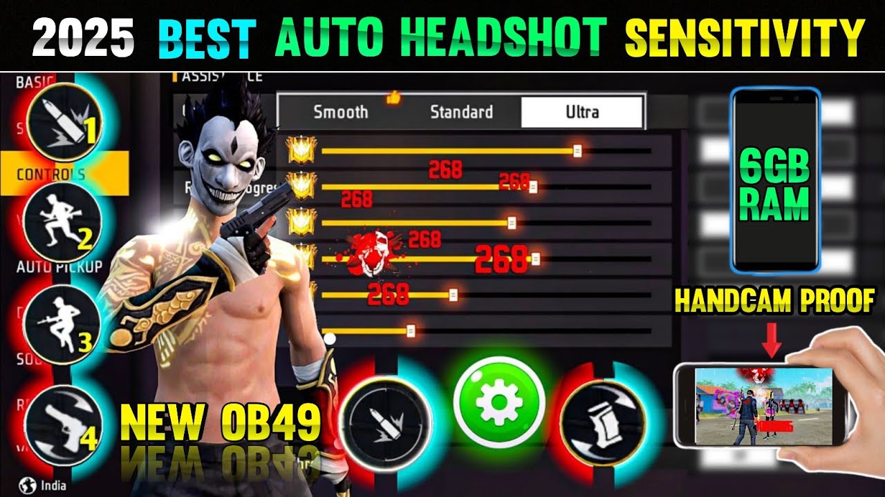 6GB RAM FF SENSITIVITY SETTINGS ⚙️ 6GB RAM FREE FIRE SENSITIVITY SETTINGS TAMIL 2025 | OB49 |FFMAX