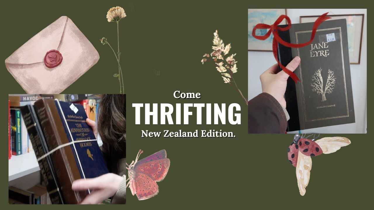 Cheap Thrifting in New Zealand! 📖 Jane Eyre, Sherlock & Cute Dresses