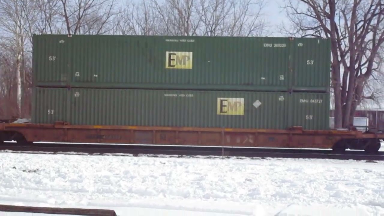 (2-4-2026) Norfolk Southern southbound intermodal train in Marion Ohio.