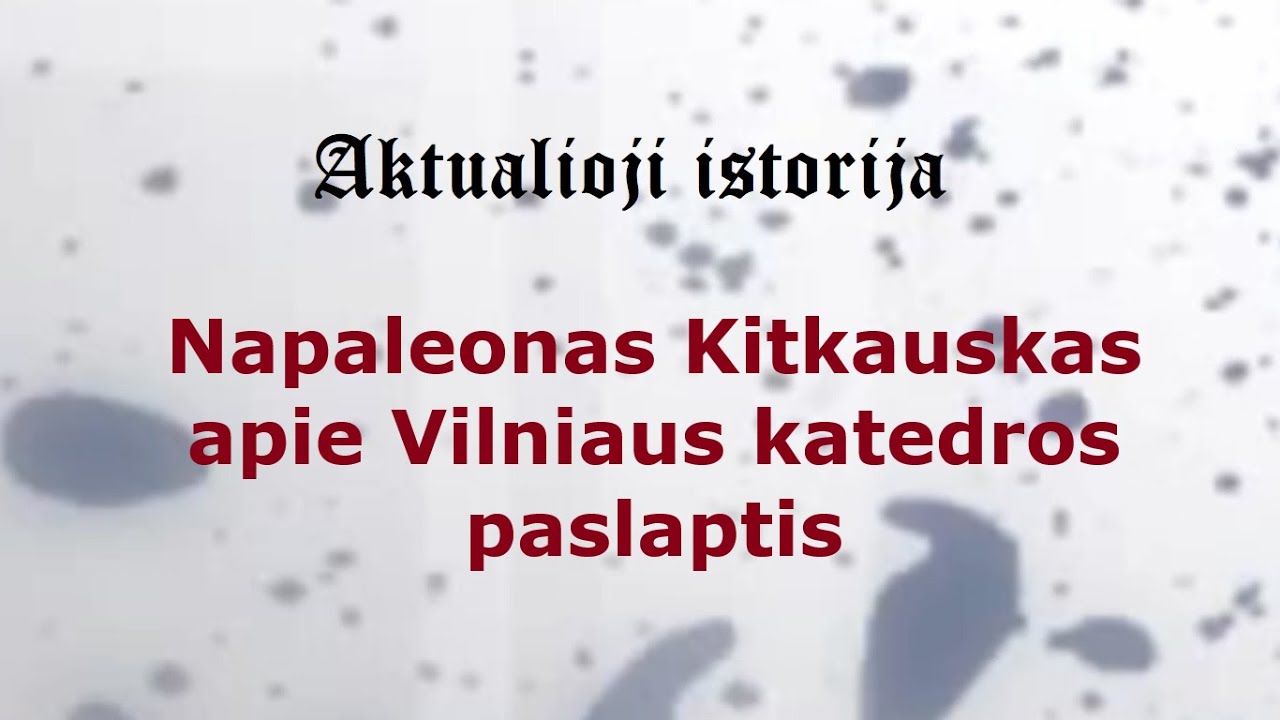 „Aktualioji istorija“ (193): Napaleonas Kitkauskas apie Vilniaus katedros paslaptis