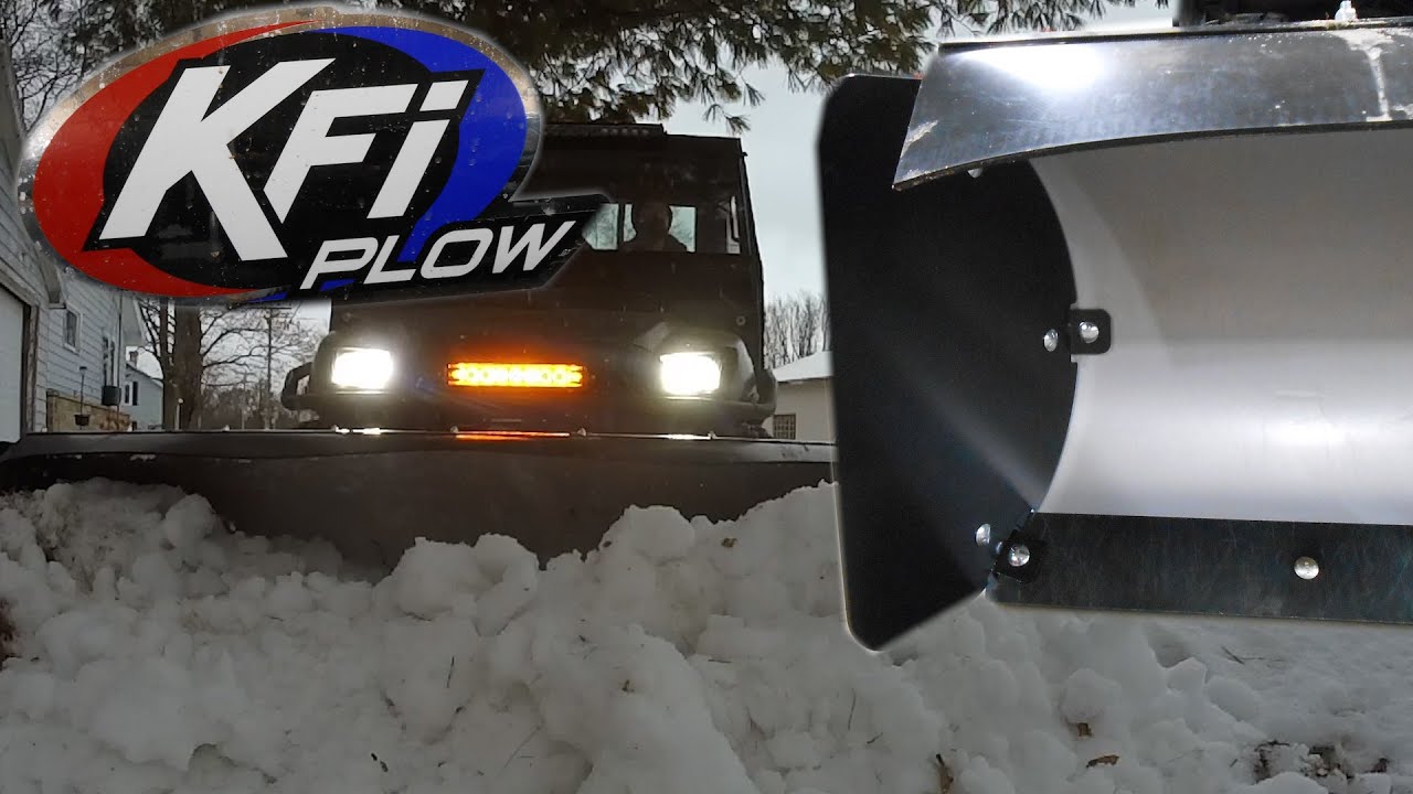 Установка боковой пластины снегоочистителя Polaris Ranger 6x6 KFI 72 дюйма