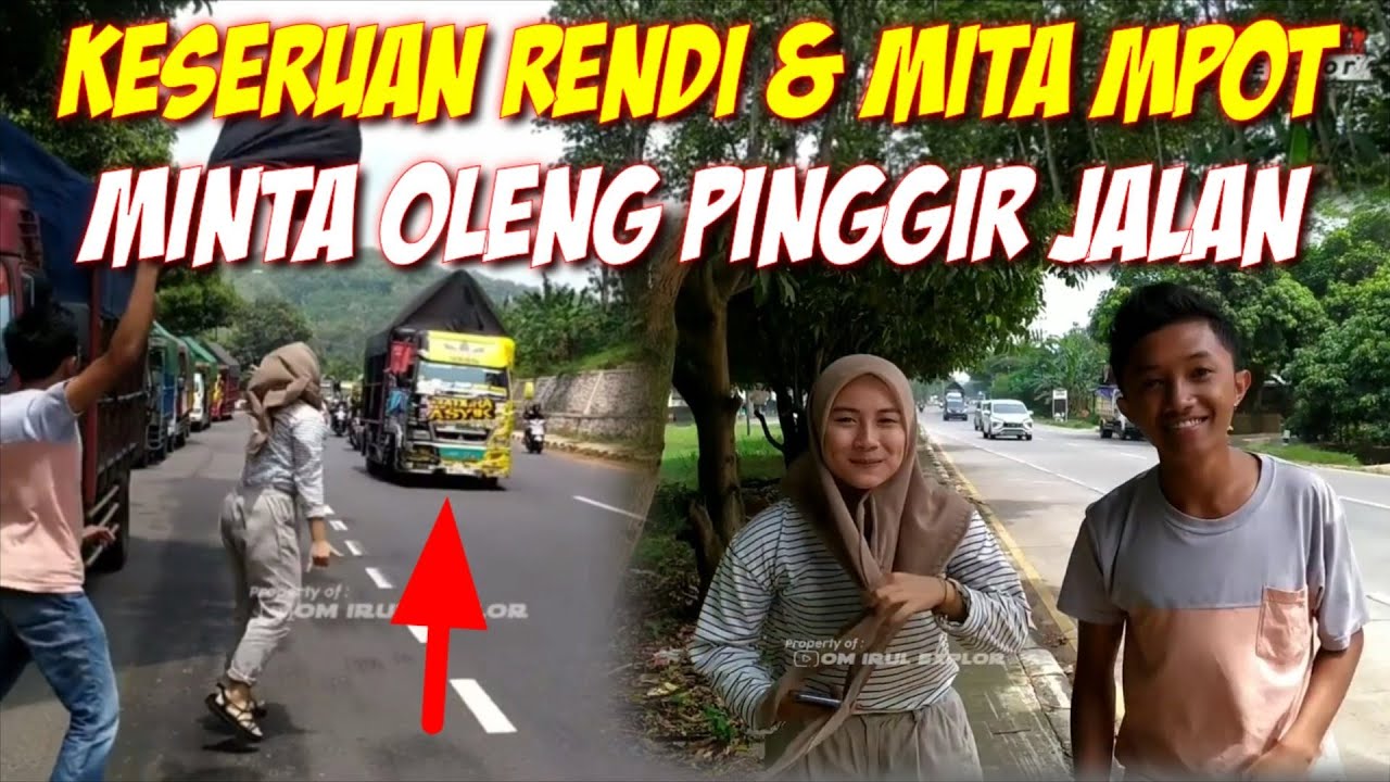 Keseruan Rendi Andika & Mita Mpot Minta Oleng Pinggir Jalan