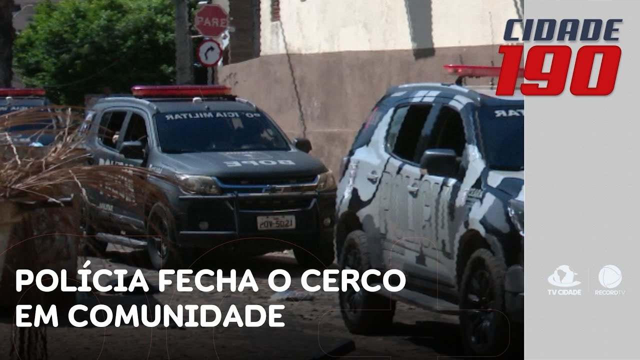 Polícia fecha o cerco em comunidade e remove barricada colocada por criminosos da área | Cidade 190