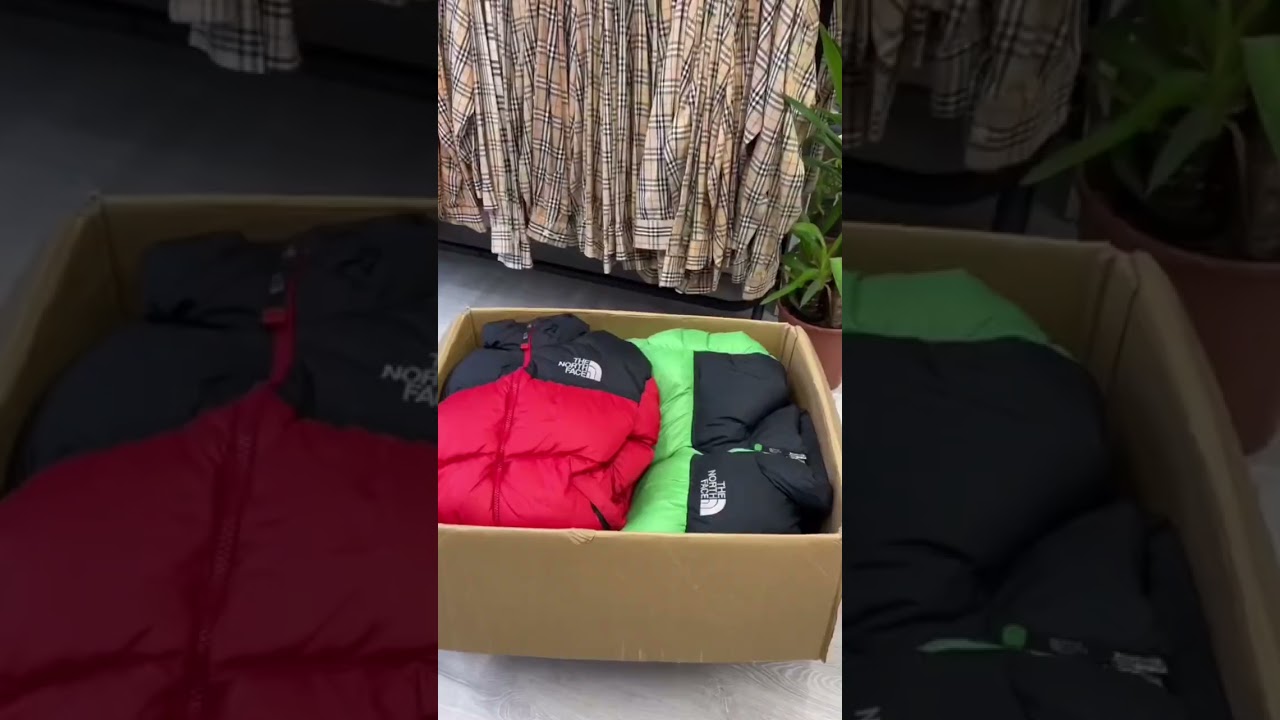I ordered 15kg of North Face Puffers😳 see what I got... #shorts #northface  #unboxing